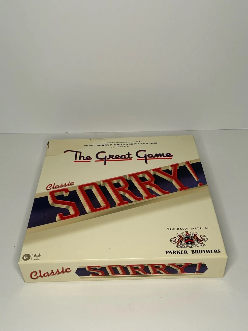 Parker Brothers Classic Sorry! Board Game - Cream and Red